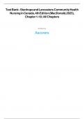 Test Bank for Stanhope and Lancaster&rsquo;s Community Health Nursing in Canada&comma; 4th edition by Sandra MacDonald & Sonya &lpar;1&rpar; &vert;&vert;Complete A&plus; Guide