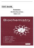 Biochemistry 10th Edition By Jeremy Berg&comma; Gregory Gatto&comma; Justin Hines&comma; John Tymoczko&comma; Lubert Stryer Test Bank Latest Edition ALL CHAPTERS COVERD 