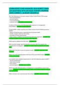 LEARN2SERVE FOOD MANAGER 2024 NEWEST EXAM 150 QUESTIONS WITH DETAILED VERIFIED ANSWERS &lpar;100&percnt; CORRECT&rpar; &sol;ALREADY GRADED A&plus;