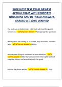 IHOP HOST TEST EXAM NEWEST  ACTUAL EXAM WITH COMPLETE  QUESTIONS AND DETAILED ANSWERS  GRADED A &vert; 100&percnt; VERIFIED