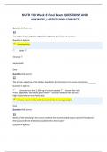 NUTR 100 Week 8 Final Exam QUESTIONS AND ANSWERS&lowbar;LATEST&comma;100&percnt; CORRECT