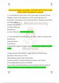 Advanced health assessment&colon; NUR 504 APEA Final Exam Study Guide Questions & Answers