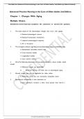 Test Bank for Advanced Practice Nursing in the Care of Older Adults&comma; 2nd Edition by Malone Kennedy Chapter 1-19 ISBN no&colon; 9781719645256  All Chapters with Answers and Rationales &lpar;NEWEST 2025&rpar;