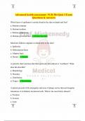 Advanced health assessment&colon; NUR 504 Quiz 3 Exam Questions & Answers