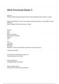 HCA Provincial Exam Questions with complete solutions 2024&sol;2025&lpar; A&plus; GRADED 100&percnt; VERIFIED&rpar;&period;
