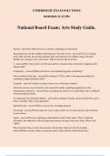 National Board Exam&colon; Arts Study Guide&period;