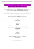 NOTARY Signing Agent Certification Exam CORRECT QUESTIONS & ANSWERS&lpar;GRADED A&rpar;