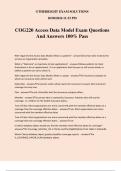 COG220 Access Data Model Exam Questions And Answers 100&percnt; Pass