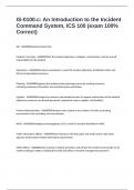 IS-0100&period;c&colon; An Introduction to the Incident Command System&comma; ICS 100 &lpar;exam 100&percnt; Correct&rpar;