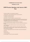 EPPP Practice Questions And Answers 100&percnt; Pass