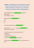 Bundle for NR668 &vert; NR 668 Week 1 &comma; week 2&comma; week 3&comma; week 4&comma; week 5&comma; week 6&comma; week 7 &comma; week 8 Exam & Finale Exam &vert; Psychiatric-Mental Health Capstone Practicum & Intensive Exam &vert; Questions and Answers Rated A&plus; &vert; Chamberlain