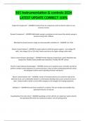 501 Instrumentation & controls 2024 LATEST UPDATE CORRECT 100&percnt;