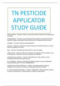 TN PESTICIDE APPLICATOR STUDY GUIDE
