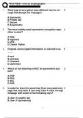 2024 update&vert; WGU C839 INTRO TO CRYPTOGRAPHY  &vert;2024-2025 update&vert;COMPLETE MOST TESTED QUESTIONS AND VERIFIED ANSWERS &lpar;100&percnt; Correct solutions&rpar;&vert; GET IT RIGHT&excl;&excl; &vert; ALREADY GRADED A&plus;