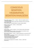 CONSCIOUS SEDATION-MODERATION SEDATION&sol;ANALGESIA 