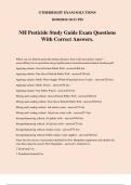NH Pesticide Study Guide Exam Questions With Correct Answers&period;