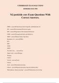 NJ pesticide core Exam Questions With Correct Answers&period;
