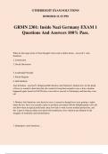 GRMN 2301&colon; Inside Nazi Germany EXAM 1 Questions And Answers 100&percnt; Pass&period;