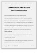 AIS Final Exam&colon; UWEC Practice Questions and Answers