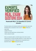 Heartcode PALS&sol; 112 Questions & Correct Answers  