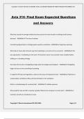 Avia 314- Final Exam Expected Questions and Answers
