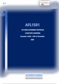 AFL1501 OCTOBER NOVEMBER PORTFOLIO &lpar;COMPLETE ANSWERS&rpar; Semester 2 2024 - DUE 12 November 2024