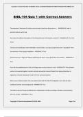 BIBL-104 Quiz 1 with Correct Answers