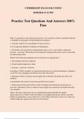 Practice Test Questions And Answers 100&percnt; Pass
