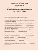 Practice Test &num;1 Exam Questions And Answers 100&percnt; Pass