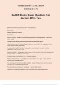 Rad400 Review Exam Questions And Answers 100&percnt; Pass