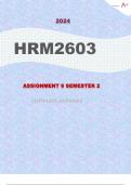 HRM2603 ASSIGNMENT 6 SEMESTER 2 2024 with complete answers 2024