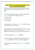 Alaska DMV Test Exam Questions With Correct Answers 2024&vert;2025 RATED A&plus;