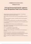 Turf and Ornamental Pesticide Applicator Exam NH Questions With Correct Answers&period;
