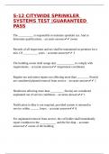 S-12 CITYWIDE SPRINKLER SYSTEMS TEST &vert;GUARANTEED PASS