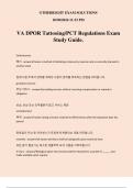 VA DPOR Tattooing&sol;PCT Regulations Exam Study Guide&period;