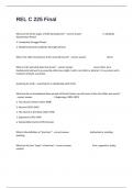 REL C 225 Final Actual Full Exam Questions And Answers Success Guaranteed&period;