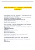  Food Handler Card Questions And Answers Graded A&plus;&period;