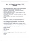 NSG 552 Exam 3 Questions With Answers