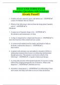 SMAT END TERM EXAM Complete Questions with Solutions Already Passed&excl;&excl;