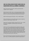 HIM 101 FINAL EXAM STUDY GUIDE 2024&sol;25 QUESTIONS WITH ALL CORRECT ANSWERS&excl;&excl;