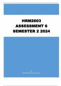 HRM2603 ASSESSMENT 6 SEMESTER 2 2024
