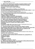 Unit 1 PIT Test Questions with correct answers