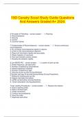   19D Cavalry Scout Study Guide Questions And Answers Graded A&plus; 2024&period;