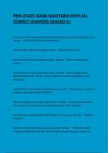 PSFA STUDY GUIDE QUESTIONS WITH ALL CORRECT ANSWERS GRADED A&plus;
