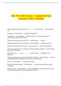  Bio 181 ASU Exam 1 Questions And Answers 100&percnt; Verified&period;