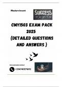 CMY1503 EXAM PACK 2025  &lbrace;DETAILED QUESTIONS AND ANSWERS &rcub;