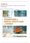 Test Bank - Morrison-Valfre&rsquo;s Foundations of Mental Health Care in Canada&comma; 1st Edition&vert;&vert;Chapter 1-33