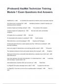 &lpar;Proboard&rpar; HazMat Technician Training Module 1 Exam Questions And Answers