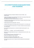 US CONSTITUTION TEST QUESTIONS AND ANSWERS