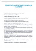 US CONSTITUTION TEST QUESTIONS AND ANSWERS
